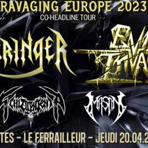 Warbringer, Evil Invaders, Schizophrenia, Mason // Nantes Warbringer, Evil Invaders, Schizophrenia, Mason // Nantes