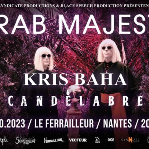 Drab Majesty + Kris Baha + Candélabre en concert au Ferrailleur