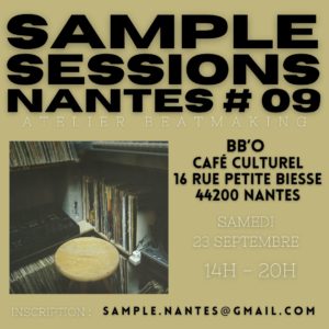 SAMPLE SESSIONS NANTES #09 – BB’O CAFÉ CULTUREL