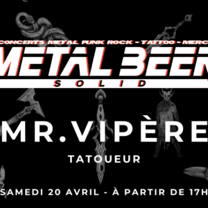 Tatoueur Mr.Vipère lors du Metal Beer Solid
